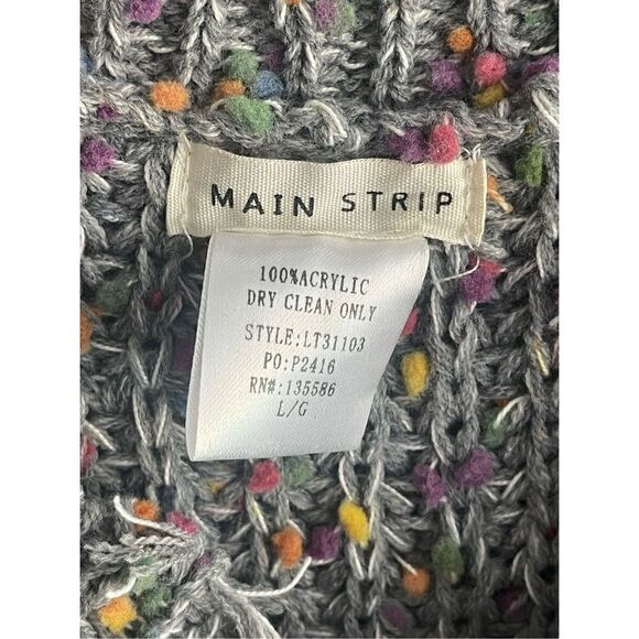 ❤️Main Strip Distressed Confetti V-Neck Sweater - Picture 2 of 5